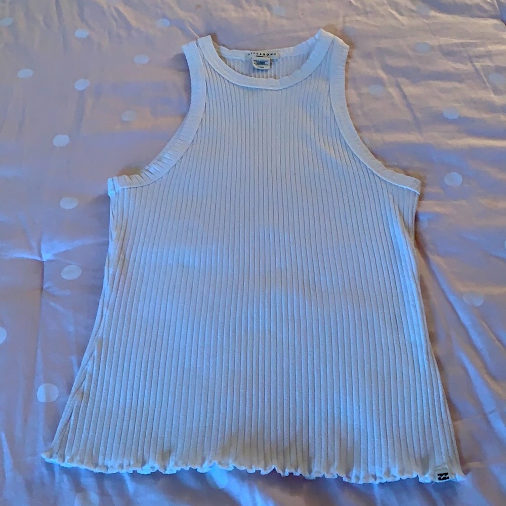 billabong cote white sleeveless top.